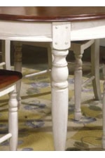 AAmerica British Isles Buttermilk Oval Leg Table