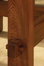 Pegged Through Tenon Detail