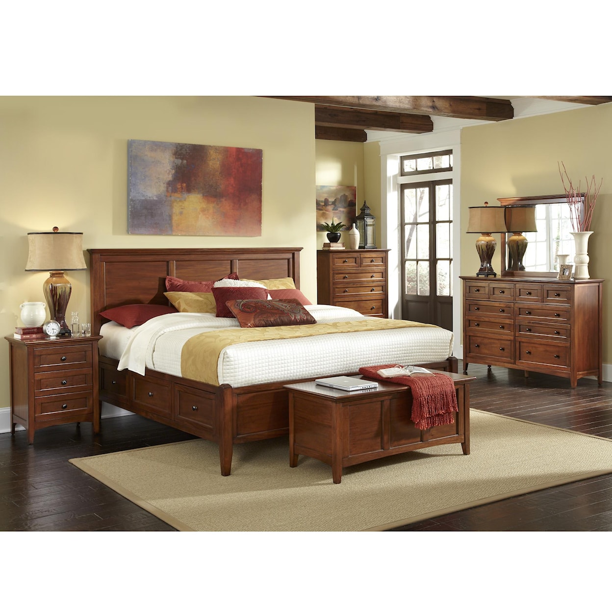 AAmerica Westlake California King Storage Bedroom Group