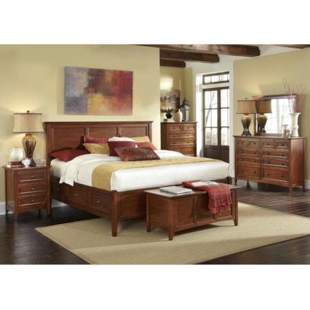 California King Storage Bedroom Group