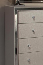 Storage Pieces, like this Dresser, Feature a Textured Upholstery Covering