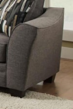 Flared Arms Create Transitional Look