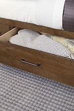 Artisan & Post Cool Rustic Traditional Solid Wood California King Panel Bed