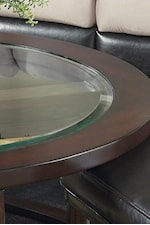 Beveled Glass Inserts in Table Tops 