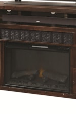 Fireplace Console Offers a Built-In Electric Fireplace