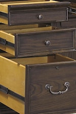 Sturdy Drawer Construction with Metal Glides Found Throughout Collection
