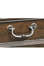 Traditional Copper Finished Bail Pulls Found on Drawers Throughout Collection