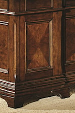 Wood Paneling and Bracket Feet Show Off Traditional Style