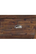 Avalon Furniture D526 Rustic Solid Wood 2 Door Server with Built in Bottle Storage