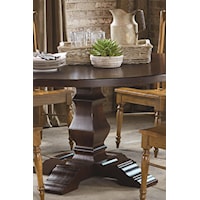 The Pedestal Table has a Decorative Base, Ideal for Adding just the right amount of Accent to a Casual Display