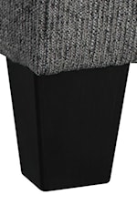 JB King Agleno Contemporary Ottoman with Tapered Feet