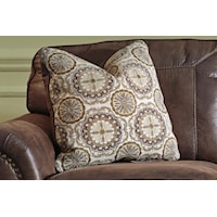 Accent Pillows with Fabric on One Side