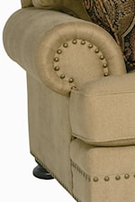 Rolled Arms with Nailhead Trim Decoration