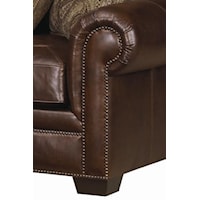 Classic Rolled Arms, Block Wood Feet and Nailhead Trim