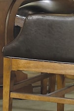 Leather Upholstered Chair Arm