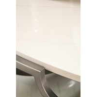 Tables Feature Faux Carrara Marble Tops and Shelves