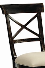 X-Shaped Wooden Chair Back