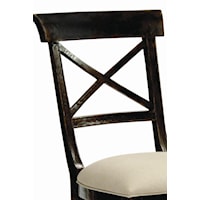 X-Shaped Wooden Chair Back