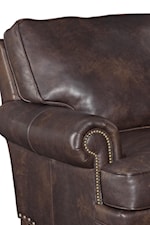 T-Back Cushions Create a Comfortable Look That is Gorgeously Dressed Up with Rolled Arms and Nailheads