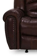 Padded Rolled Arm with Nailhead Trim