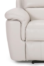 Plush Pillow Arms Have Contemporary Flared Shape