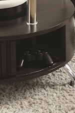 Under Table Storage Easily Holds Remotes and Other Small Electronics