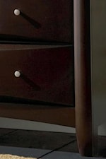 Bold Chambered Drawer Fronts and Tapered Feet