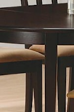 Smooth Table Edge Above Sleek Square Tapered Legs