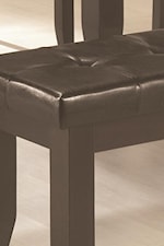 Dark Brown Leather-Like Durable Vinyl Seating