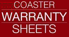 Coaster Warranty Sheets