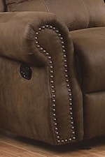 Rolled Panel Arms with Nailhead Detail Create a Sophisticated, Traditional Feel