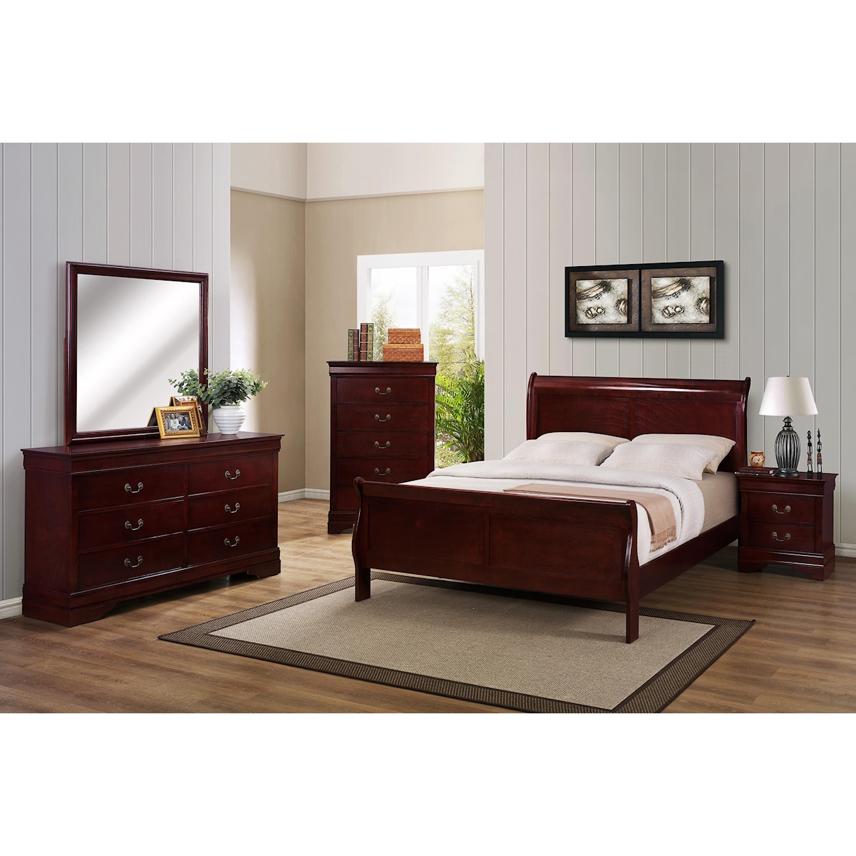 Crown Mark Louis Philip Queen Bedroom Group