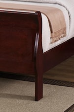 Curvaceous Sleigh Bed Footboard