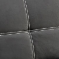 Black Upholstery with White Seams