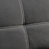 Black Upholstery with White Seams