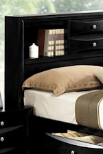 Built-in Shelving and Drawer Storage on Captain's Bed 