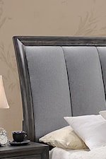 Crown Mark Jaymes King Storage Bed with Upholstered Headboard