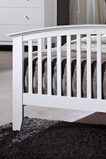 Arched & Slatted Footboard