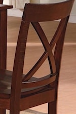 Unique "X"-Back Chair Back