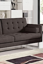 Tufted Sofa Converts into Bed 