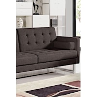 Tufted Sofa Converts into Bed 