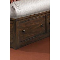 Underbed Storage in Footboard and Rails