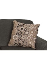 Optional Toss Pillows in a Coordinating Upholstery add Decorative Detail and Comfort to a Room