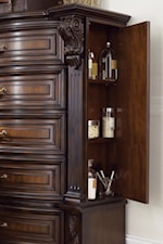 Side Opening Door in Chest with Shelving
