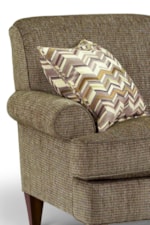 Tight-Rolled Panel Arms and A Tightly Attached Back Cushion