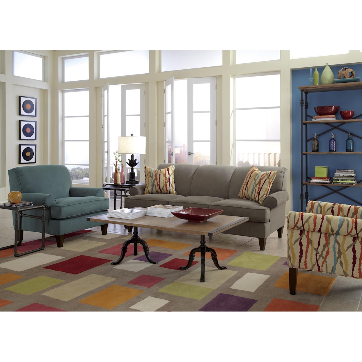 Flexsteel Venture Stationary Living Room Group