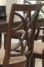 Overlapping Design on Dining Chair Backs