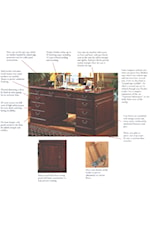 Hooker Furniture Brookhaven Executive Desk with File Drawers