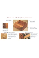 Hooker Furniture Brookhaven Traditional 6-Shelf Bookcase with 4 Adjustable Shelves