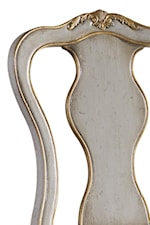 Vase Shaped Back Support and Carved Detail